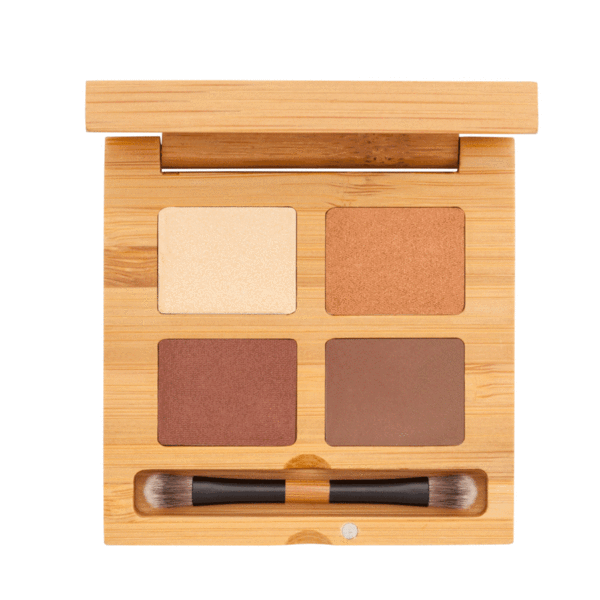 Eyeshadow Quattro - Noisette | Sherwood Green Life all natural organic makeup products, natural non toxic makeup kits, affordable organic beauty products